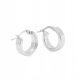  Silver hoop earrings 1 cm ANIA KRUK