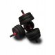  Bituminous adjustable dumbbells 20kg 2x10kg SET barbell bar