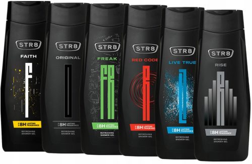  STR8 SHOWER GEL 400 ml ORIGINAL + 5 OTHER FRAGRANCES SET