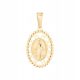  Gold medal pr 585 Miraculous medal Mother of God Immaculate openwork hearts
