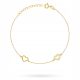  SILVER BRACELET pr. 925 Hearts and Zircons