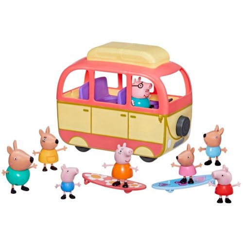  Camper Peppa Pig Journey to Australia F4892 Set + Figures 8-pcs