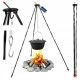  Iron tripod hanging stand for pot grill