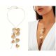  Gold leaf chain necklace GINGKO BILOBA LEAF