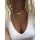  GOLD necklace CELEBRITY snake CHOKER steel snake