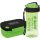  BOTTLE + LUNCH BOX WITH TWO COMPARTMENTS GREEN DERFORM / BACKUP