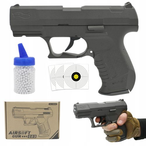  WALTHER METAL PISTOL REPLICA IMITATION ASG METAL SHORT FREE BALLS