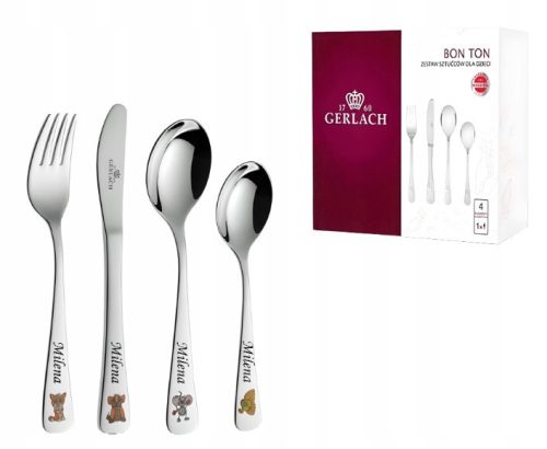  Children's cutlery, stainless steel, style24prints