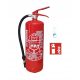  Fire extinguisher GP 6x ABC 6kg + holder Bus TIR machine