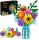  BLOCKS FLOWERS BOUQUET WITH VASE DECORATIVE CREATIVE GIFT ETERNAL 1853pcs