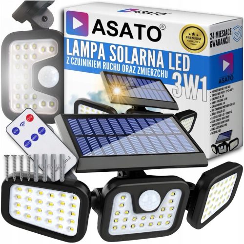  Asato street light 74 W 6000 lm solar powered