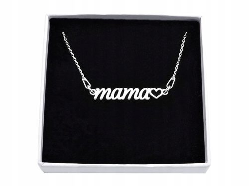  Necklace silver inscription mama heart Mother's Day