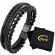  MEN'S LEATHER BRACELET BEADS + FREE