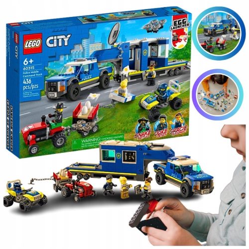  LEGO City 60315321 LEGO CITY POLICE BLOCK SET COMMAND CENTER, GIFT FROM SANTA CLAUS