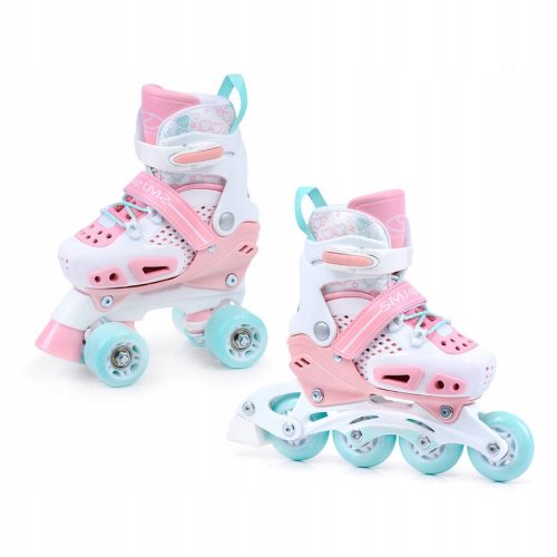  SMJ Sport ROL2001-1 white roller skates, sizes 34-38