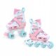  SMJ Sport ROL2001-1 Roller Skates White, Blue, Pink, Sizes 29-33