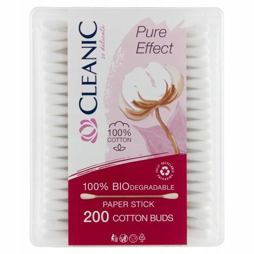  Cleanic Pure Effect Cotton Buds 200 pcs
