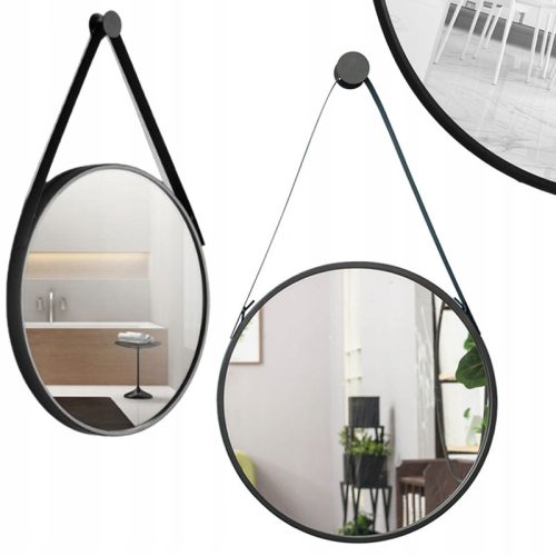  MuvuHome Mirror, Wall, Circle, Metal Frame, 50 x 50 mm