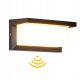  Black garden wall light Powerbang, integrated 18 W LED source