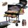  GARDEN CHARCOAL GRILL WITH LID AND SHELVES VL09-A1 BLACK