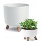  Prosperplast flowerpot 29.8 cm x 29.8 x 28.5 cm diameter 29.8 cm plastic white