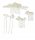  Ason Jewelry hair comb white