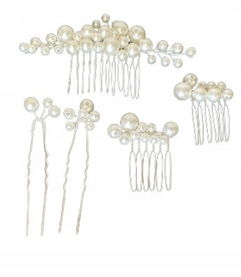  Ason Jewelry hair comb white