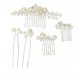  Ason Jewelry hair comb white