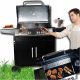 MASTER BBQ 5-burner 4+1 gas grill on wheels with a 14.5kW cylinder compartment
