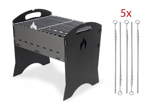  Charcoal grill WITH GRATE! KOMIN-EXPERT 40 x 35 cm SOLID POLISH