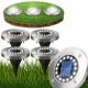  Built-in solar lamp SOLAR GARDEN LAMP LED LAMPS Silver 12.6 cm 4 pcs.