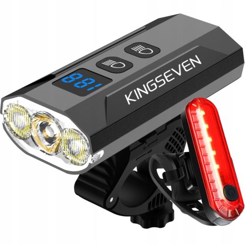  Strong BIKE Lamp LED light front + rear 1200lm flashlight 5200mAh BIKE