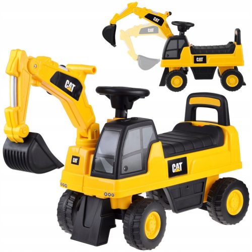  Jeździk CAT excavator with movable bucket, storage compartment, horn ZA4898