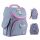  GoPack school backpack with one compartment. Grey and silver tones, 11 l