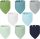  8x Cotton Bibs for Babies, Smooth Kids Multipack Bib