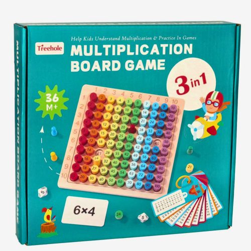  educational toy multiplication table made of wood