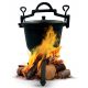  CAST IRON POT 7L BLACK STANDING