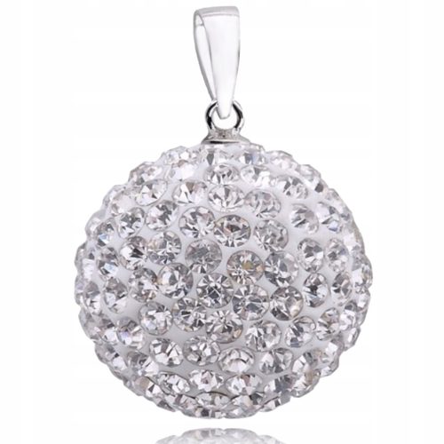  BALL SWAROVSKI SILVER PENDANT 14 mm