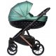  ONTARIO BLACK-ROSEGOLD BABY STROLLER 3in1 ECO-LEATHER + COSMO-SEAT