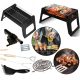  FOLDING TOURIST GRILL FOR CAMPING BBQ PORTABLE CHARCOAL FOR GARDEN CAMPING