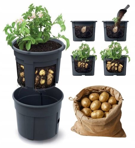  Prosperplast flowerpot 39.2 cm x 39.2 x 31.6 cm diameter 39.2 cm plastic black