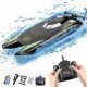  Racing motorboat LODZ remote controlled 25KM/H Silver and Black