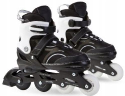  Spokey Patins à roulettes réglables 38-41 Skate Noir et Blanc