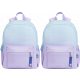 Lavender Oxford Gradient Dual Compartment School Backpack, 25L, 40x30x15cm
