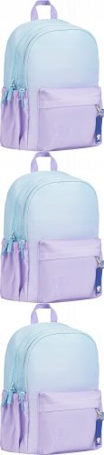 Gradient Oxford 25L Dual-Compartment School Backpack in Lavender