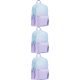 Gradient Oxford 25L Dual-Compartment School Backpack in Lavender