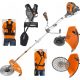  Daewoo petrol brush cutter 105 cm 8.6 kg 1090 W 1.09 HP