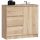  Akord JERRY chest of drawers 80 x 35 x 77cm Sonoma oak matt