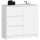  Akord K chest of drawers 80 x 35 x 77cm white matt