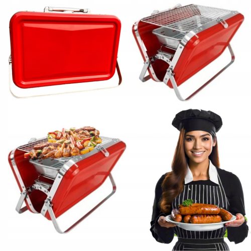  DH Garden GRILL Opal "S lux" FOLDABLE TOURIST CASE PORTABLE CHARCOAL